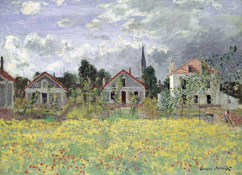 Claude Monet Maisons dArgenteuil France oil painting art